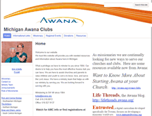 Tablet Screenshot of michigan.awana.org